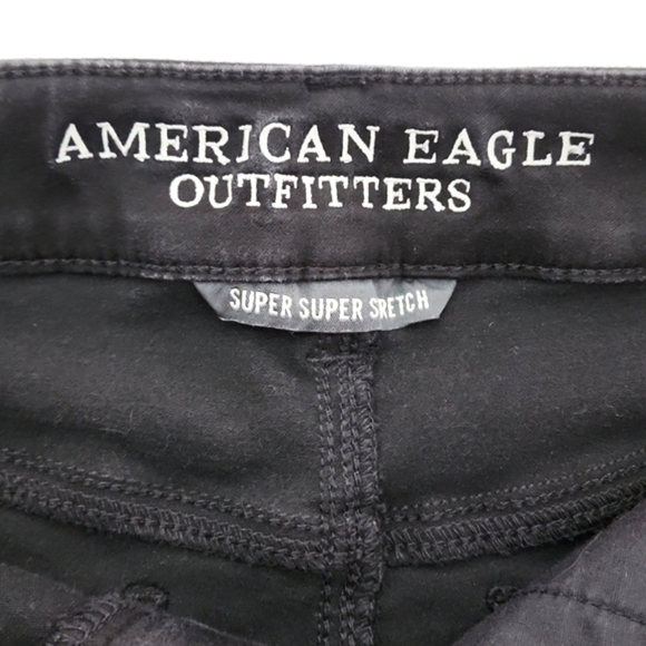 American Eagle Womens Super Super Stretch AEO Sateen Hi Rise Shortie Shorts Sz 4 - Picture 8 of 14